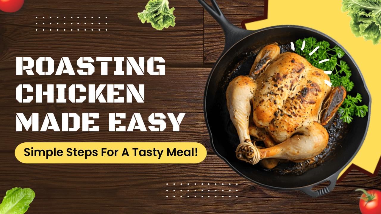 Easy Roasting Chicken Recipe Cooking Channel YouTube Thumbnail Template