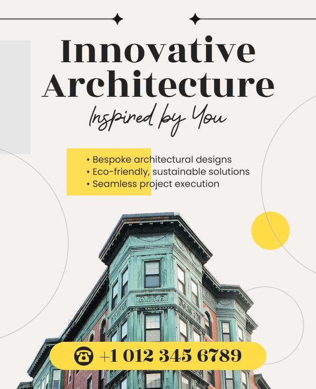 Eco-Friendly Architectural Design Services Flyer Template