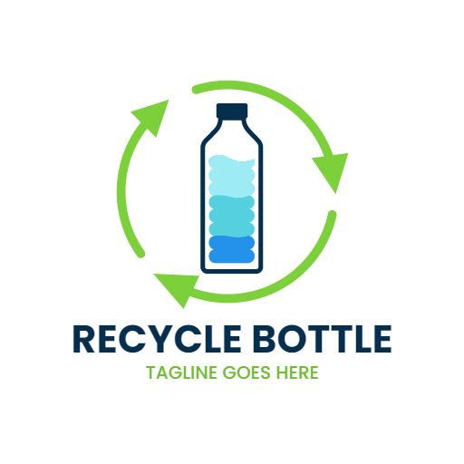 Eco-Friendly Design Featuring Recycle Bottle Concept Logo Template