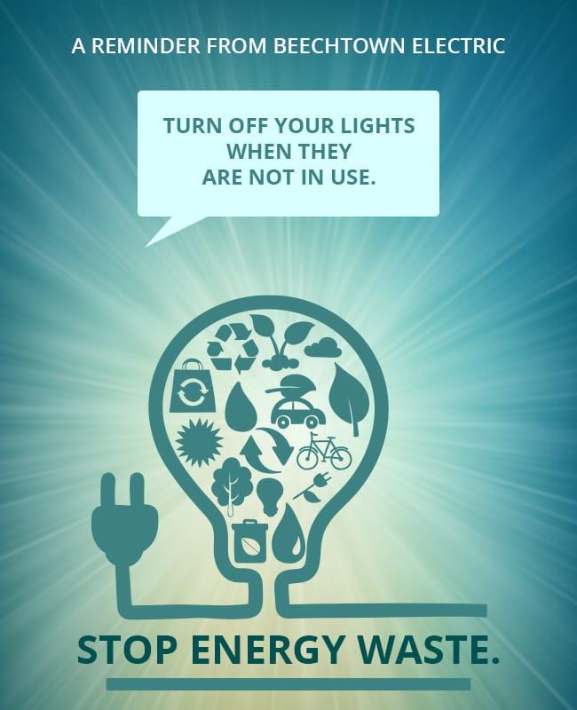 Eco-Friendly Green Energy Conservation Awareness Poster Template