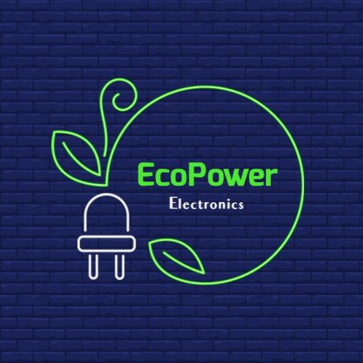 Eco-Friendly Green Energy Solutions within Electronics Logo Template