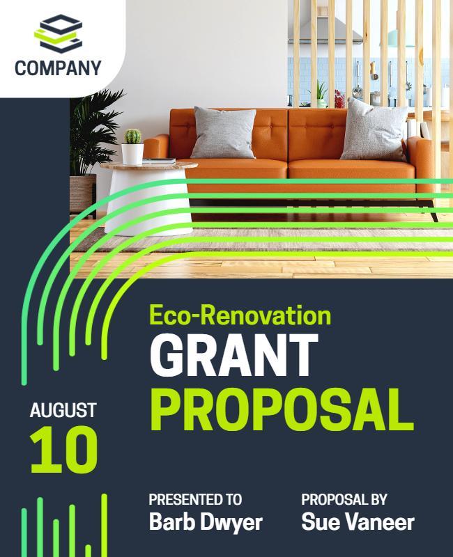 Eco Renovation Proposal Flyer Template