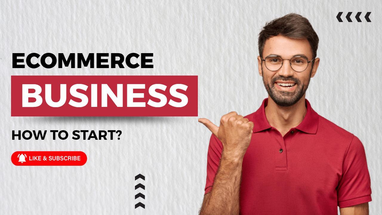 Ecommerce Startup Guide Successful Business YouTube Thumbnail Template