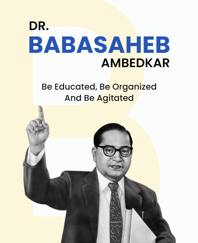 Educational Event Featuring Dr Ambedkar Flyer Template