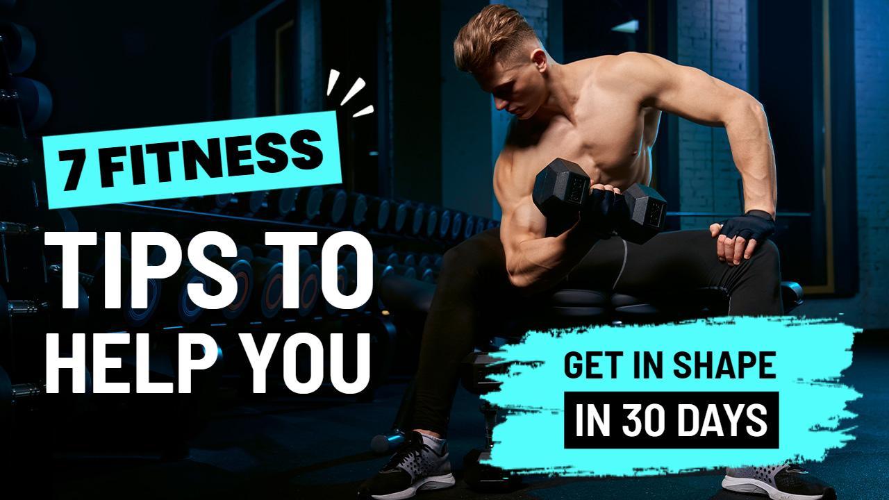 Effective Fitness Tips for Getting in Shape YouTube Thumbnail Template