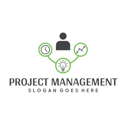 Effective Green Designed Logo for Project Management Solutions Logo Template