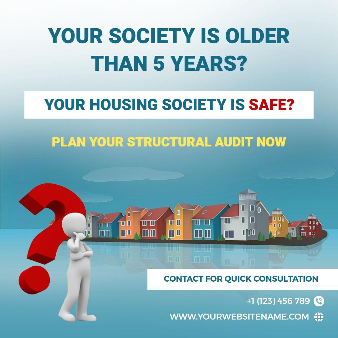 Effective Housing Society Safety Audit Promotion Ad Template