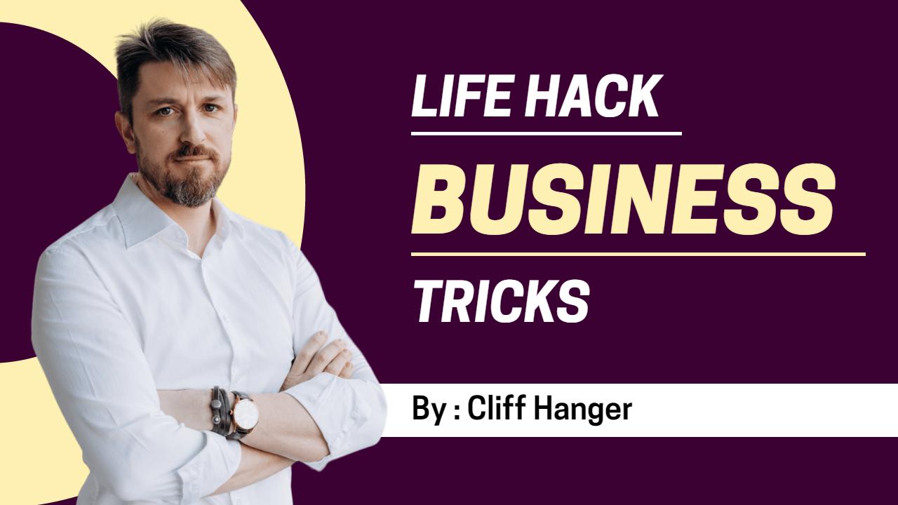 Effective Life Hacks for Successful Business Growth YouTube Thumbnail Template