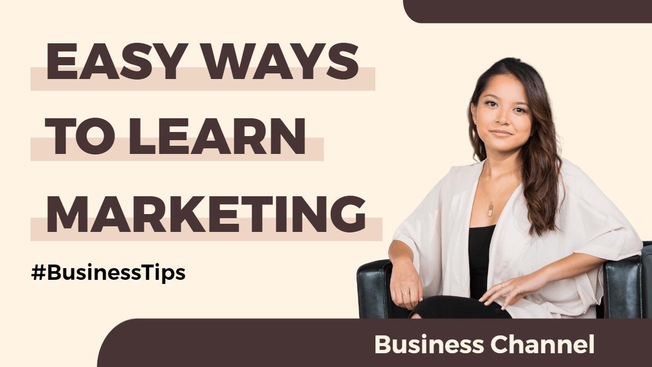 Effective Marketing Tips for Business Success YouTube Thumbnail Template