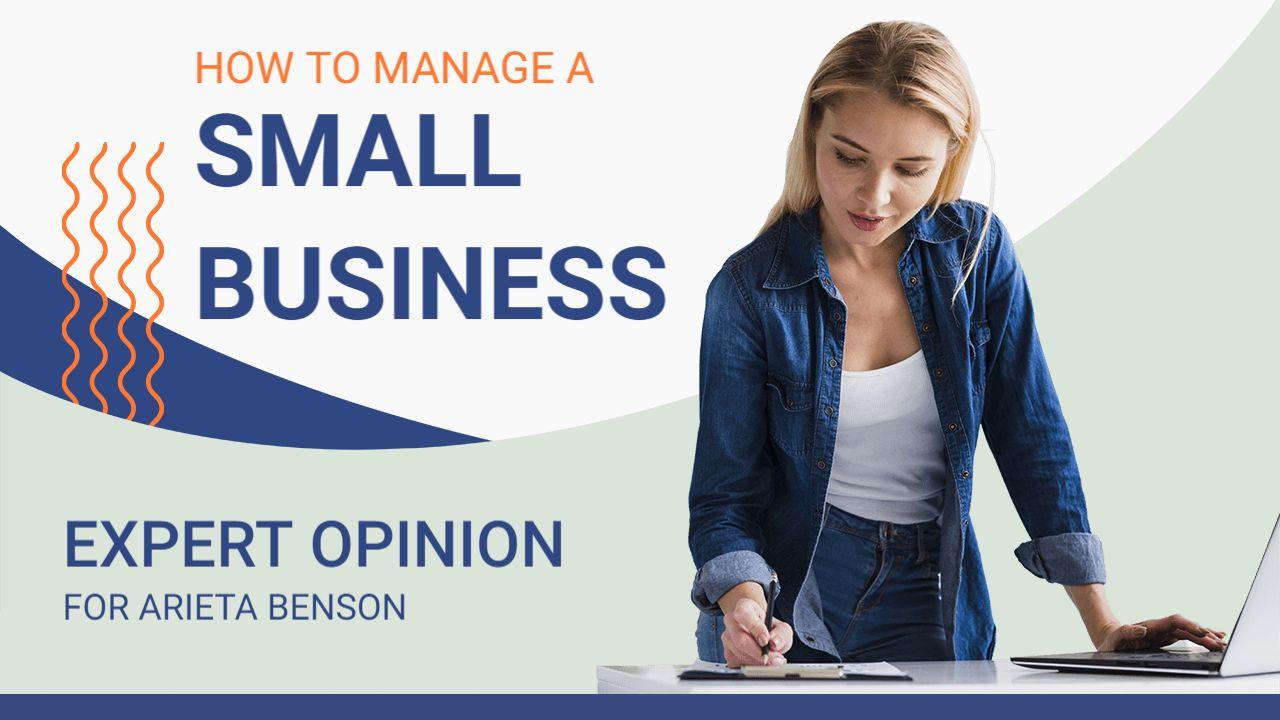 Effective Strategies Small Business Management YouTube Thumbnail Template