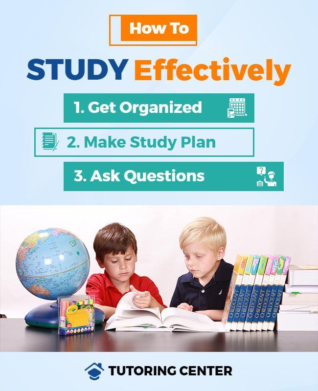 Effective Study Tips for Students Flyer Template