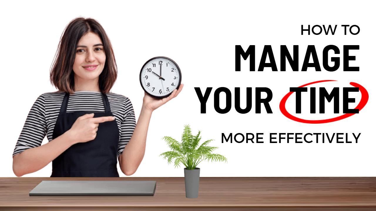 Effective Time Management Tips Trending YouTube Thumbnail Template