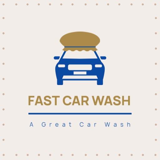 Efficient Blue Car Wash Logo Featuring a Clean Vehicle Logo Template