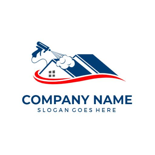 Efficient Blue Insulation Services for Home Protection Logo Template