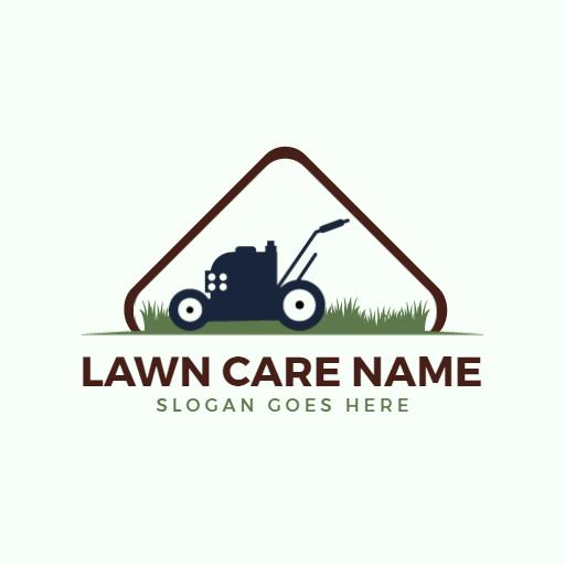 Efficient Lawn Care Using Advanced Mowing Techniques Logo Template