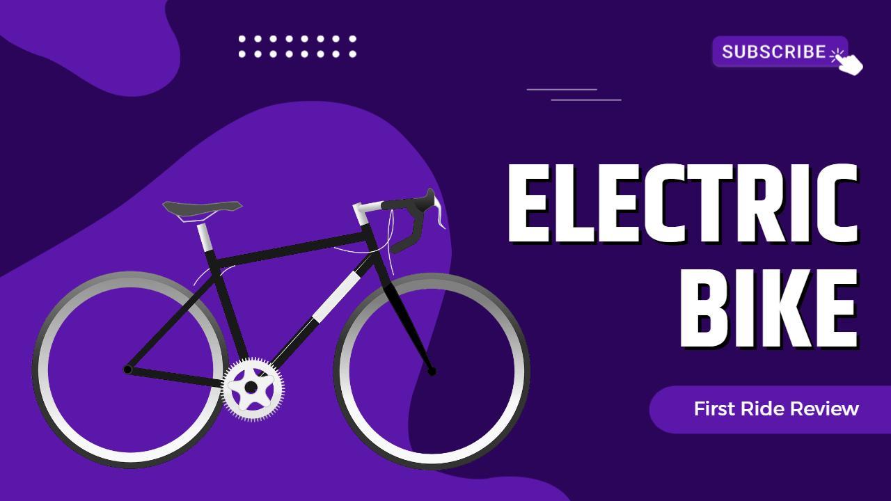 Electric Bike First Ride Review YouTube Thumbnail Template
