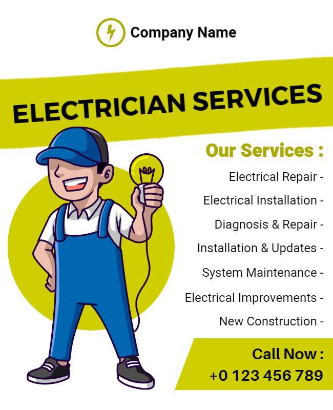 Electrical Services Flyer Template