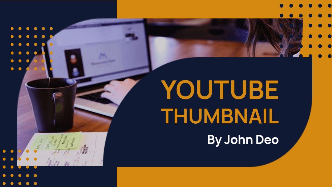 Elegant Abstract Design Workspace YouTube Thumbnail Template