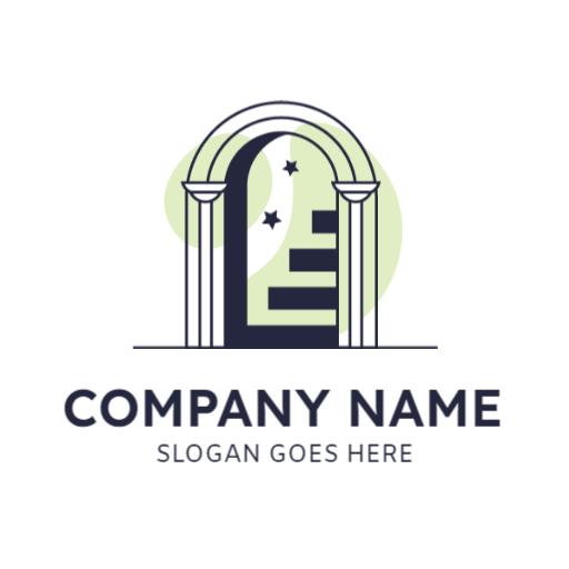 Elegant Archway Design Symbolizing Heaven and Serenity Logo Template