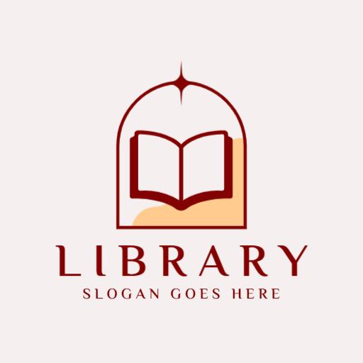 Elegant Archway Design Symbolizing Knowledge in a Library Logo Template
