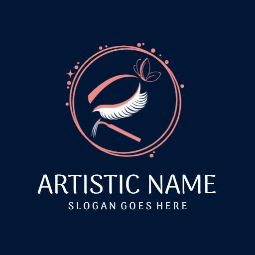 Elegant Artistic Expression in Modern Design for Artists Logo Template