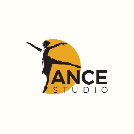 Elegant Ballet Dancer Silhouette for Dance Studio Logo Template