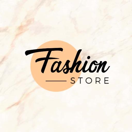 Elegant Beige Marble Background Enhancing Fashion Brand Logo Template