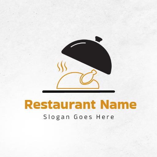 Elegant Black and Gold Culinary Experience Restaurant Logo Template