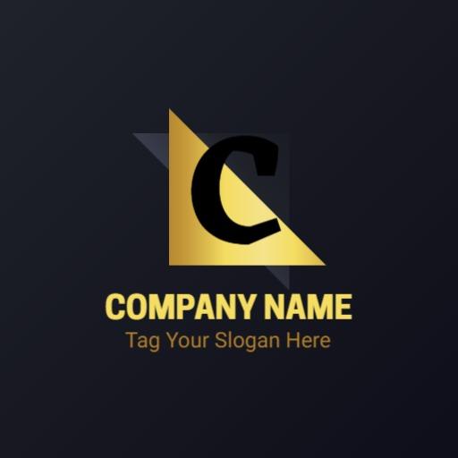 Elegant Black and Gold Design for Royal Branding Logo Template