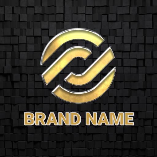 Elegant Black and Gold Mockup Design for Your Brand Logo Template