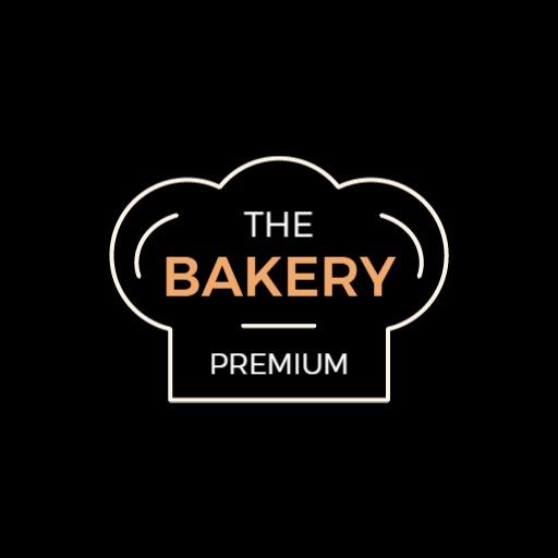 Elegant Black and Orange Chef Hat Design for Bakery Logo Template