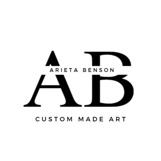Elegant Black and White Custom Made Art Logo Template