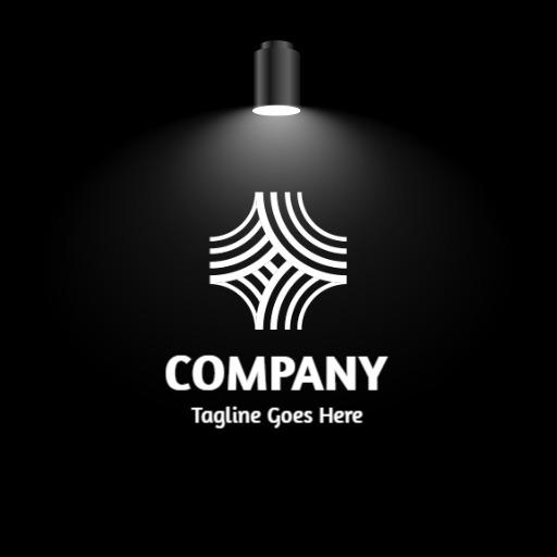 Elegant Black and White Design for Your Mockup Logo Template
