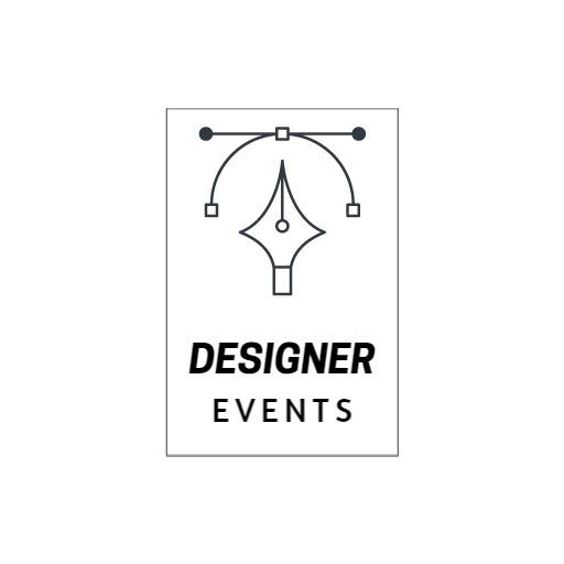 Elegant Black and White Designer Events Signature Logo Template