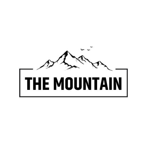 Elegant Black and White Mountain Landscape Adventure Logo Template