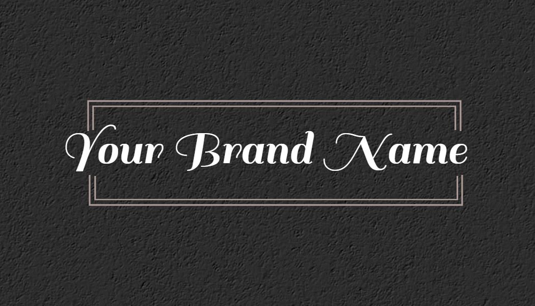 Elegant Black Minimalist Design Consultant Visiting Card Template