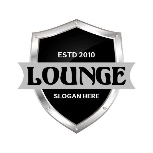 Elegant Black Shield Design for Stylish Lounge Logo Template