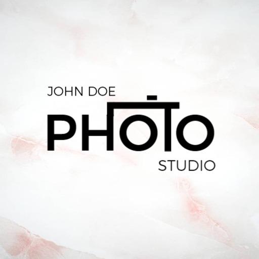 Elegant Black Typography Design for Professional Photography Logo Template
