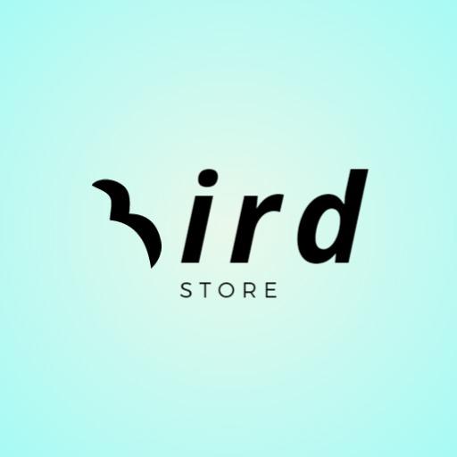 Elegant Black Typography with a Modern Bird Design Logo Template