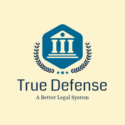 Elegant Blue and Cream Law Firm for Legal Defense Logo Template