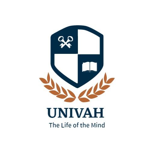 Elegant Blue and Gold Emblem for Educational School Logo Template