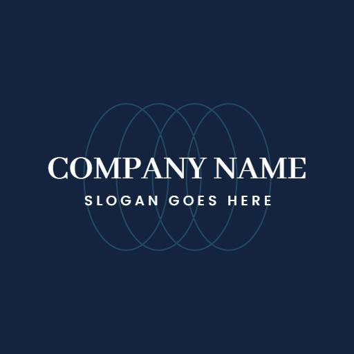 Elegant Blue Circle Design for Modern Branding Logo Template