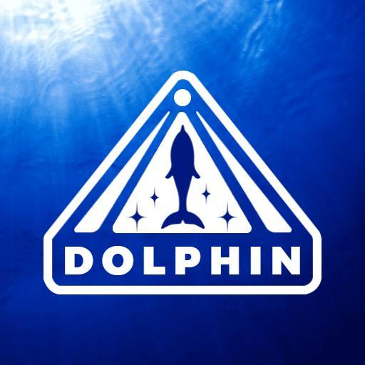 Elegant Blue Dolphin Design Featuring Playful Sea Life Logo Template