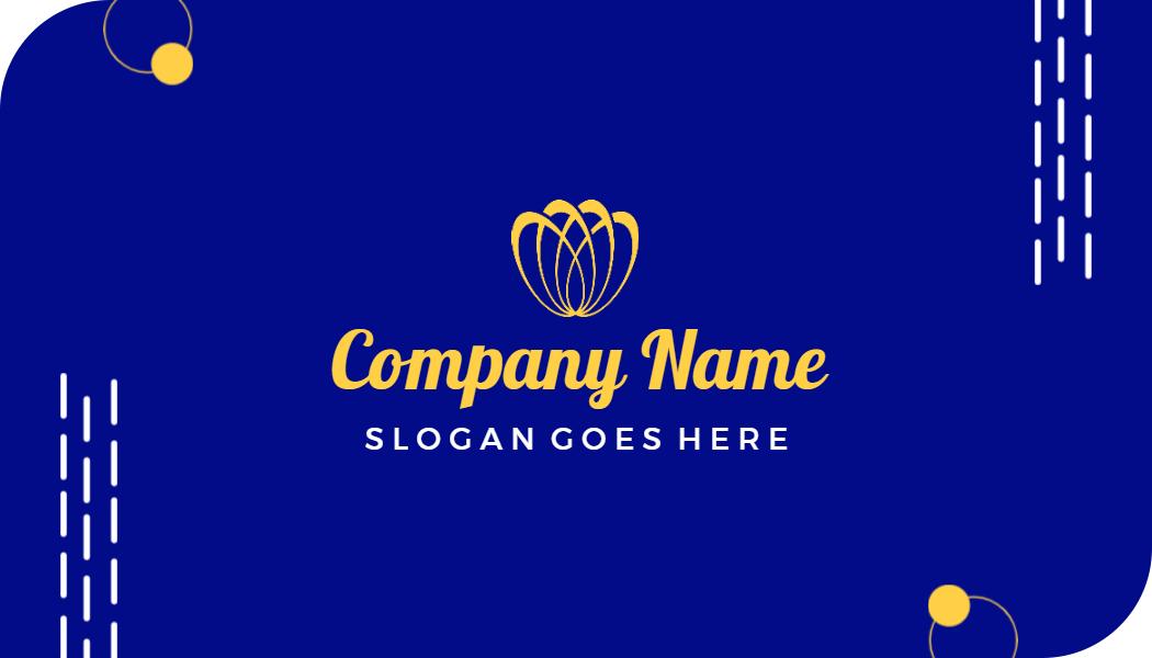 Elegant Blue Event Planner Business Card Template