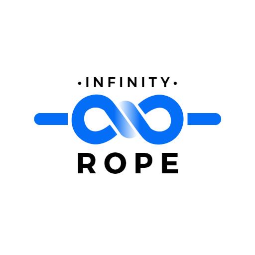 Elegant Blue Infinity Symbol Design for Durable Rope Logo Template
