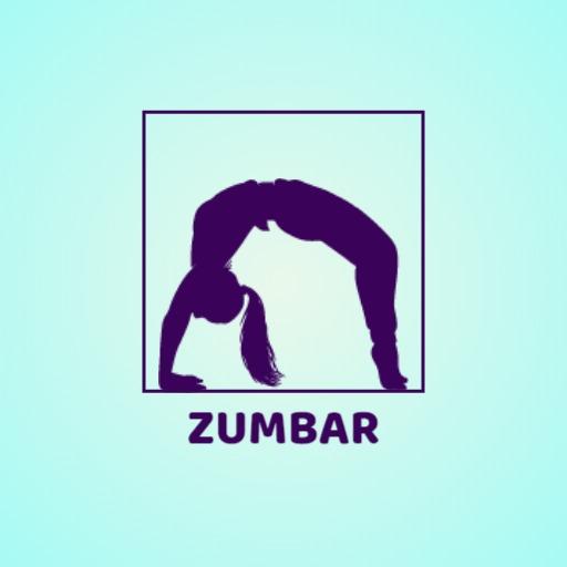 Elegant Blue Yoga Silhouette Emphasizing Flexibility Logo Template