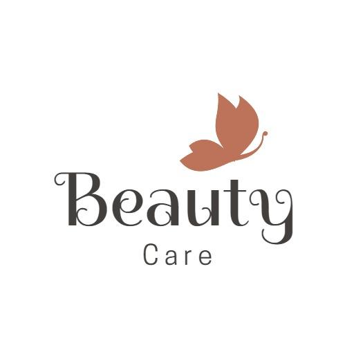 Elegant Brown Butterfly Symbolizing Dedicated Beauty Care Logo Template