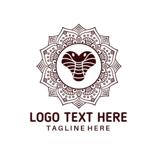 Elegant Brown Cobra Emblem Symbolizing Business Success Logo Template