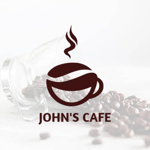 Elegant Brown Coffee Cup Design for Cafe Experience Logo Template