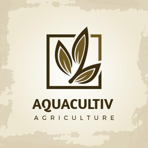 Elegant Brown Leaf Design Representing Sustainable Agriculture Logo Template
